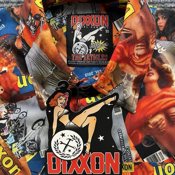 Dixxon Flannel Co Shirt Mens Extra Small Button Up The Artigles Pin Up Girls NWT - Picture 4 of 4